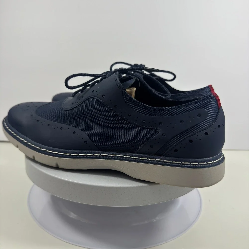 Stacy Adams Men Dress Shoes Wingtip Oxford Casual Classic Blue Lace‎ Up 8